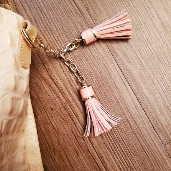 BRAHMIN Brinley Pink Embossed Satchel🌸 - Picture 2 of 8